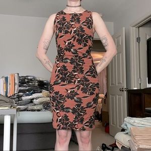 🌼 Orange Bodycon Dress